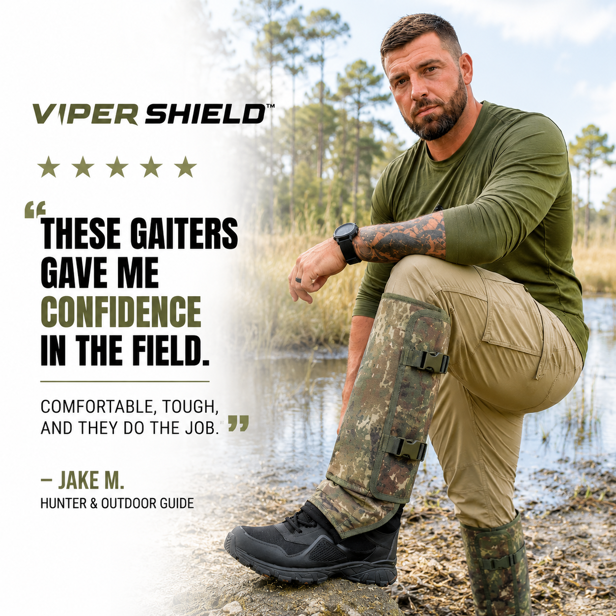 Tactical Leg Gaiters|Snake & Thorn Proof