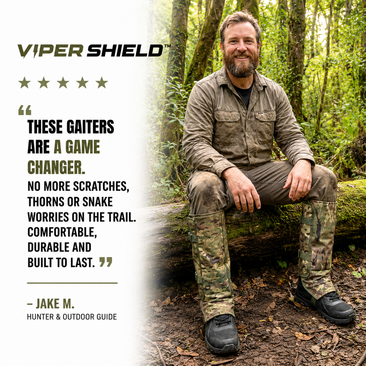 Tactical Leg Gaiters|Snake & Thorn Proof